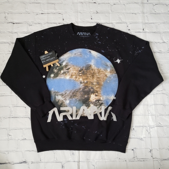 Ariana Grande Other - Ariana Grande Lollopalooza Splatter Crewneck